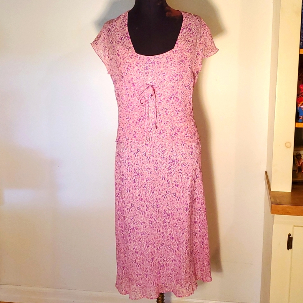 Ann Taylor 100% Silk Dress and Jacket, size 8